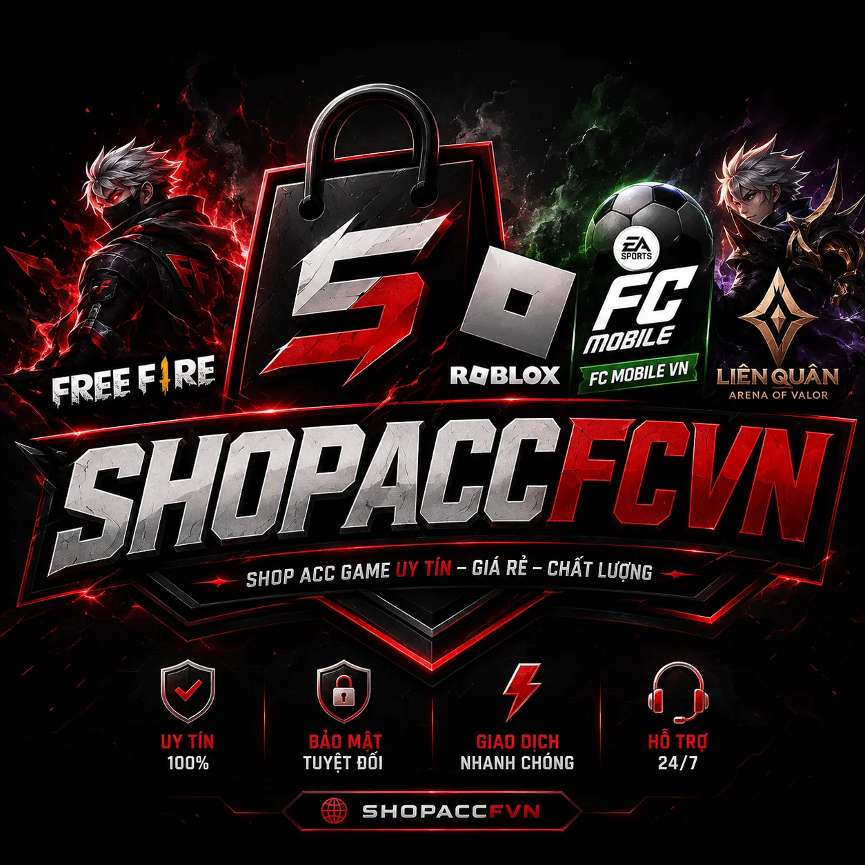 SHOP THUÊ ACC FC MOBILE VN- ROBLOX - LIÊN QUÂN - FREE FIRE GIÁ RẺ