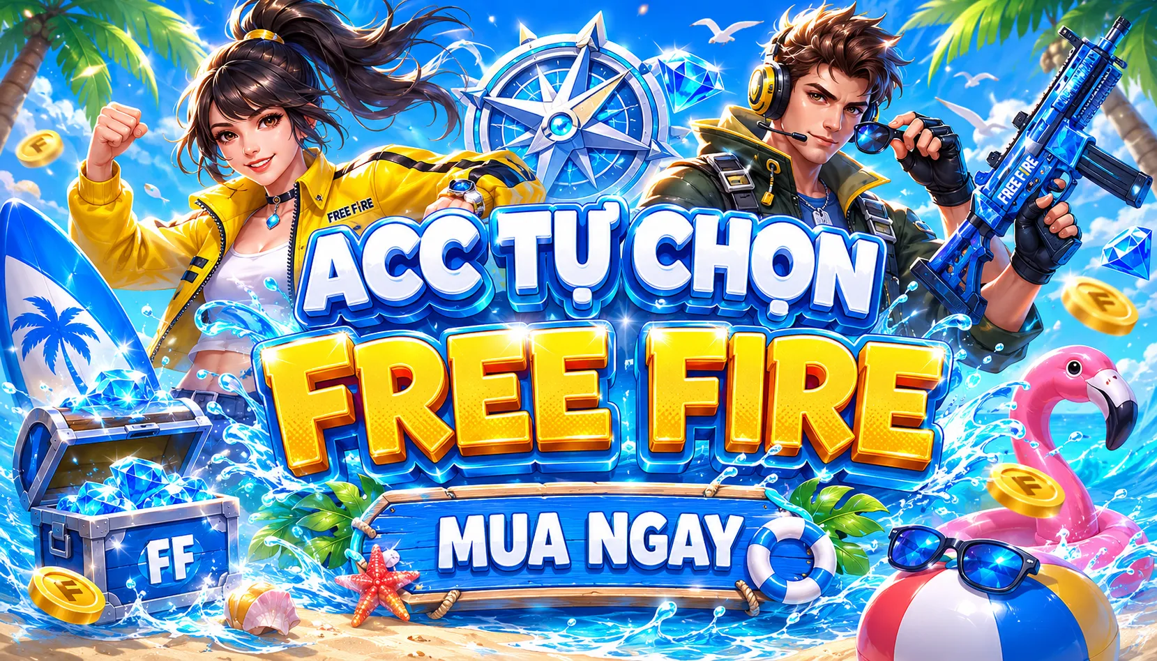 ACC TỰ CHỌN FREE FIRE